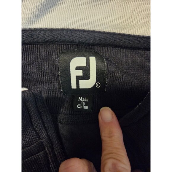FootJoy Vest Mens L FJ Half-Zip Golf Black Embroidered Logo Lightweight Comfort - Picture 5 of 6